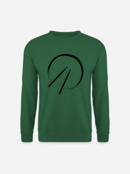 Drums, Trommel, Schlagzeug, Drumsticks - Unisex Pullover - Grün