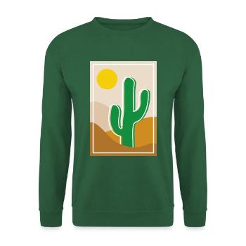 Cactus in the desert - Unisex Sweatshirt - green - Front