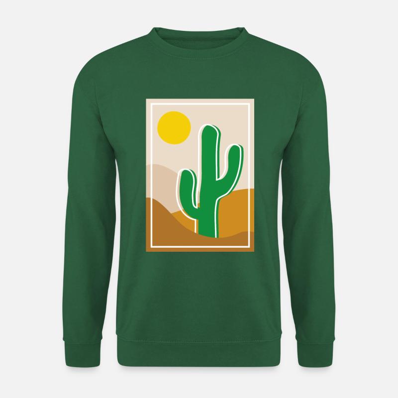 Cactus in the desert - Unisex Sweatshirt - green