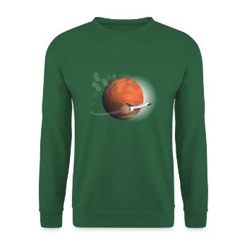 Mars Mission of the Flat Mars Society - Unisex Sweatshirt - green - Front