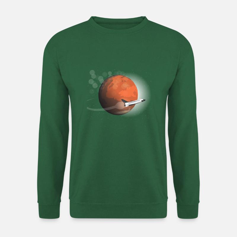 Mars Mission der Flat Mars Society - Unisex Pullover - Grün