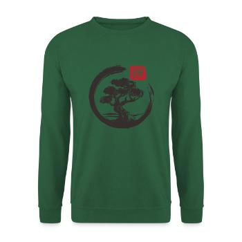 Bonsai Enso - Unisex Sweatshirt - green - Front