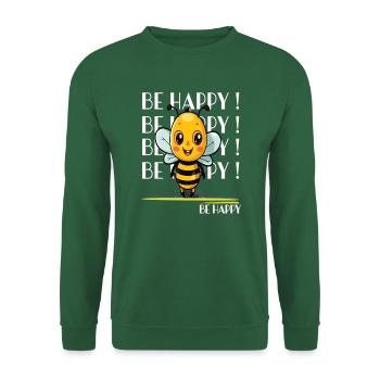 Niedliche Biene Be Happy - Unisex Pullover - Grün - Vorne