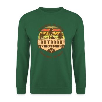 outdoor papa sonnenaufgang - Unisex Pullover - Grün - Vorne