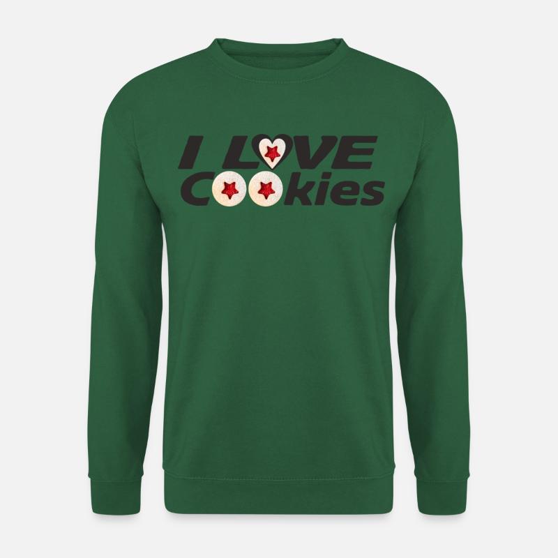 Ich liebe Kekse - Unisex Pullover - Grün