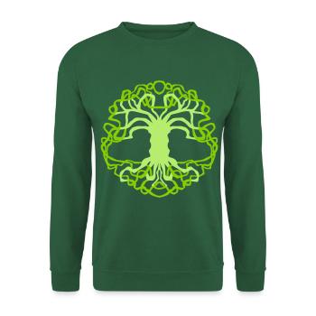 Tree of life, celtic, esoteric, gift idea, symbol - Unisex Sweatshirt - green - Front