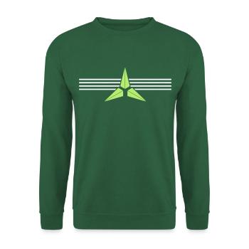 Etoile - Sweat-shirt Unisexe - vert foncé - Devant