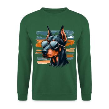 Dobermann Der Polizeihund - Unisex Pullover - Grün - Vorne