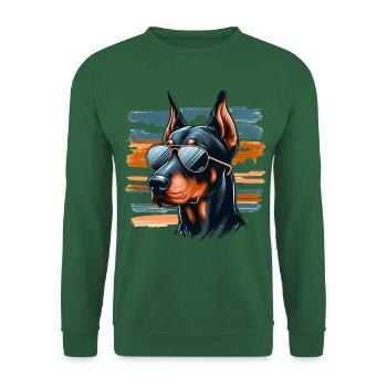 Dobermann Der Leibwächter - Unisex Pullover - Grün - Vorne