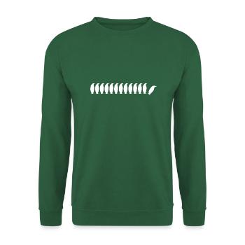 Penguins white - Unisex Sweatshirt - green - Front