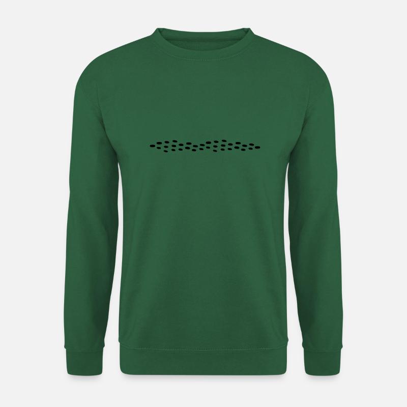 Ligne de traits - Sweat-shirt Unisexe - vert foncé