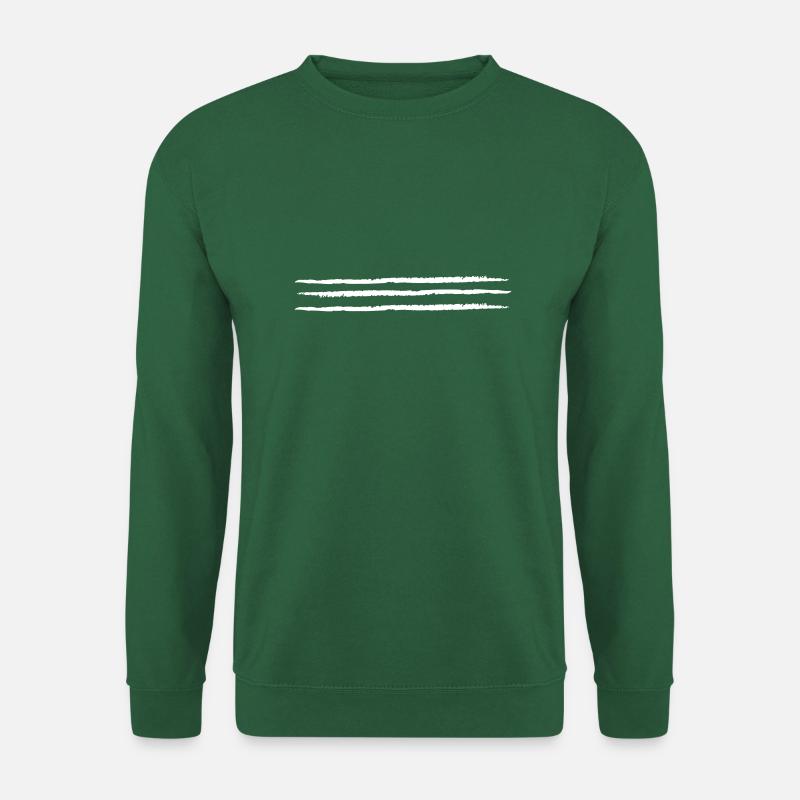 3 dirty lines - Vectorgraphic - Unisex Pullover - Grün