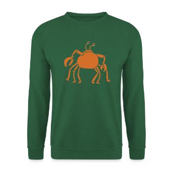 mürrische Krabbe - Unisex Pullover - Grün - Vorne