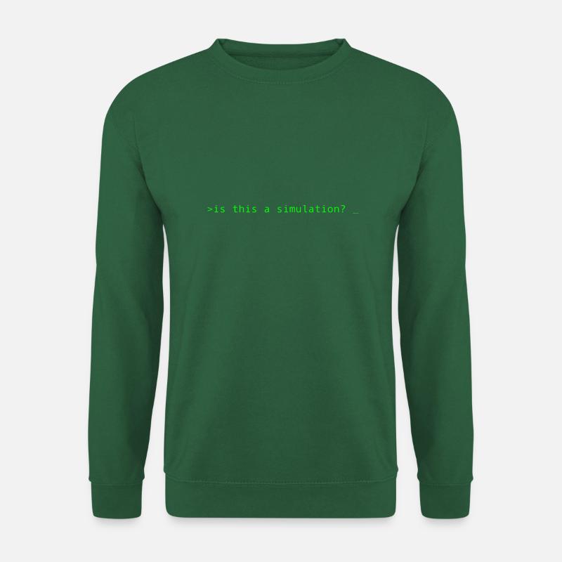 Simulation Programmation Informatique Dire Cadeau - Sweat-shirt Unisexe - vert foncé