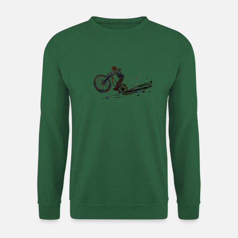 Downhill Black and Colourful - Unisex Pullover - Grün