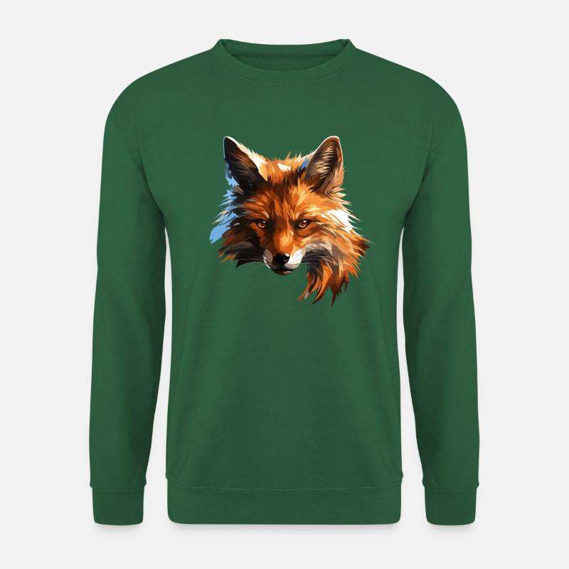 Polygon Fox - Unisex Sweatshirt - green