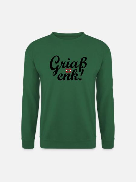 Austrian dialect Griaß enk! - Unisex Sweatshirt - green
