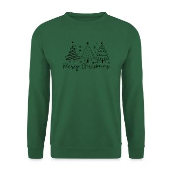 Merry Christmas - Unisex Pullover - Grün - Vorne