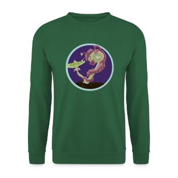 Pilzmonster - Unisex Pullover - Grün - Vorne