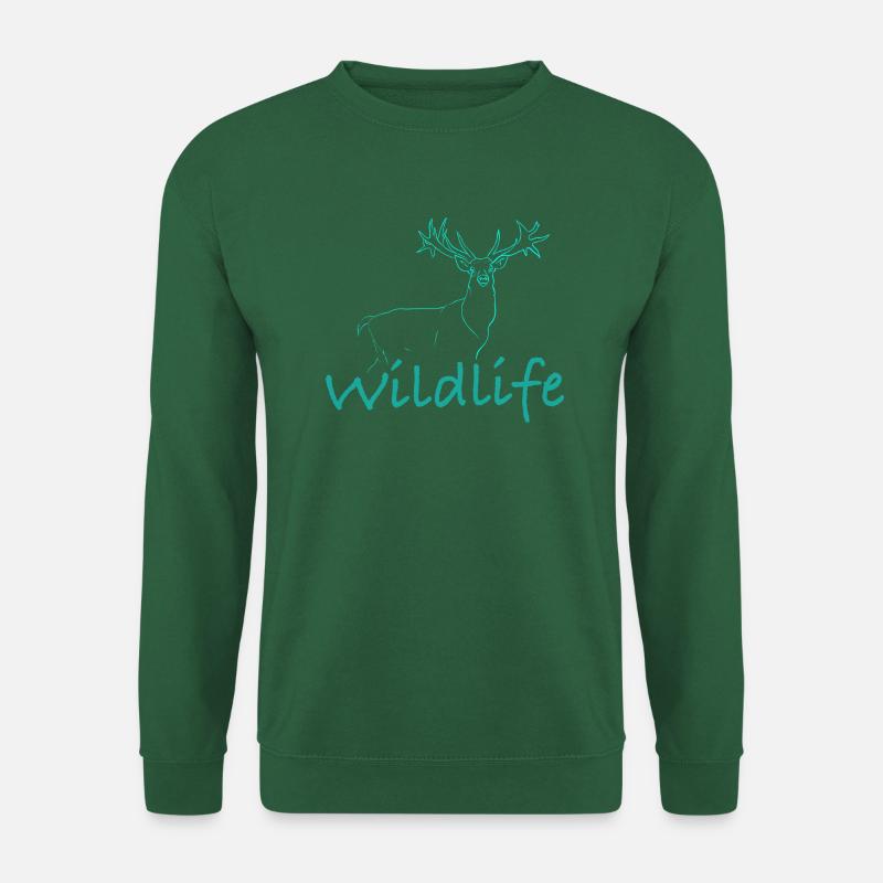 Wildlife Wildtierhirt - Unisex Pullover - Grün