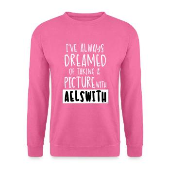 Picture with Aelswith - Sweat-shirt Unisexe - rose - Devant