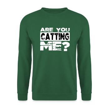blague anti chat noir sweats à capuche et sweat-shirts - Sweat-shirt Unisexe - vert foncé - Devant
