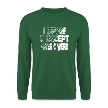 authors present writers birthday coffeecups novel - Unisex Pullover - Grün - Vorne