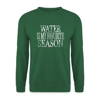 Triathlète Anniversaire de l’athlète Drôles T-shirts de natation - Sweat-shirt Unisexe - vert foncé - Devant