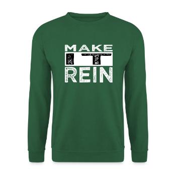 Couples Drôle Citation Barbe Gang Ordinateur maladroit - Sweat-shirt Unisexe - vert foncé - Devant