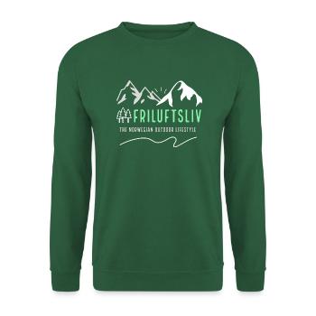 Outdoor-, Jagd- und Angel-T-Shirts und Pullover dunkel - Unisex Pullover - Grün - Vorne