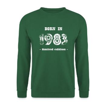 Né en 1983 - édition limitée - Sweat-shirt Unisexe - vert foncé - Devant