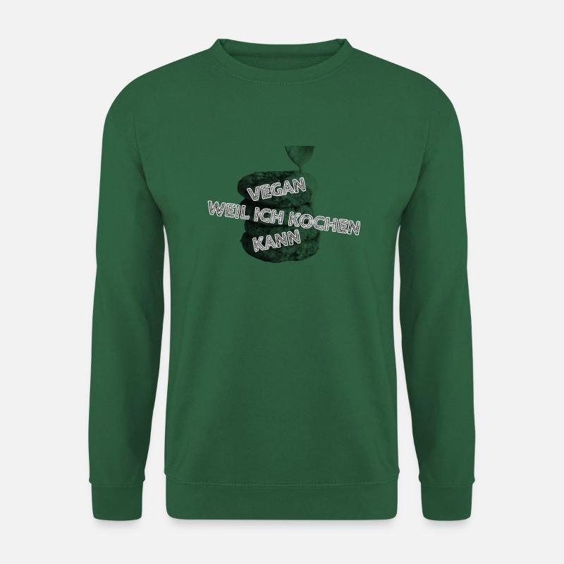 Vegan,weil ich kochen kann! - Unisex Pullover - Grün