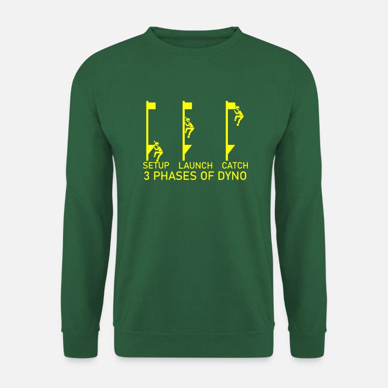 Bouldern Klettern Climbing - Unisex Pullover - Grün