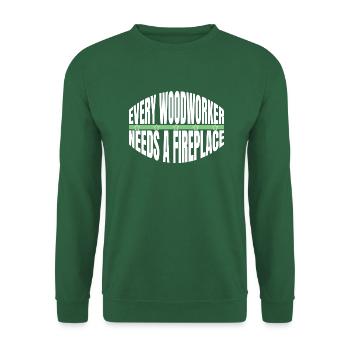 cadeau d’anniversaire idée blagues tronçonneuse saisir - Sweat-shirt Unisexe - vert foncé - Devant