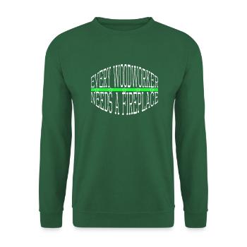 carpenter funny lumberman funny craftsmen design - Unisex Pullover - Grün - Vorne