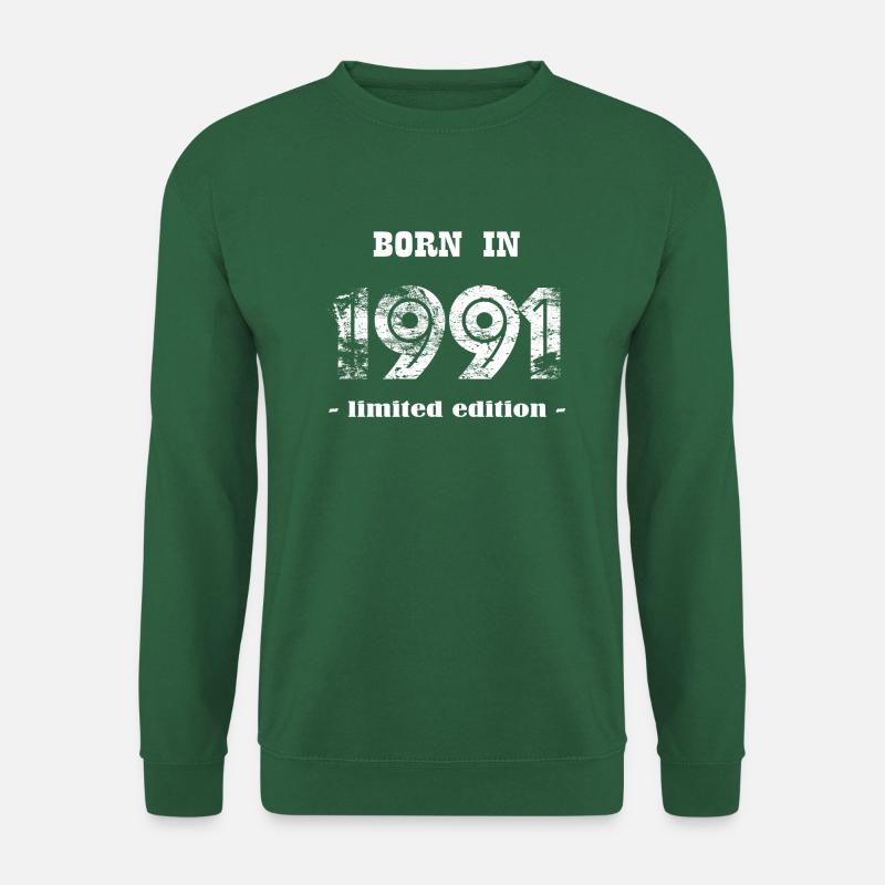 BORN IN 1991 - limited edition - Unisex Pullover - Grün