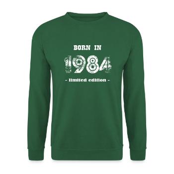 Born in 1984 - limited edition - Unisex Pullover - Grün - Vorne