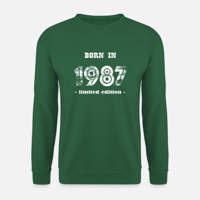 BORN IN 1987 - limited edition - Unisex Pullover - Grün