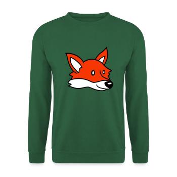Fox Red Fox Wild Animal Clever Forest Inhabitants - Unisex Sweatshirt - green - Front