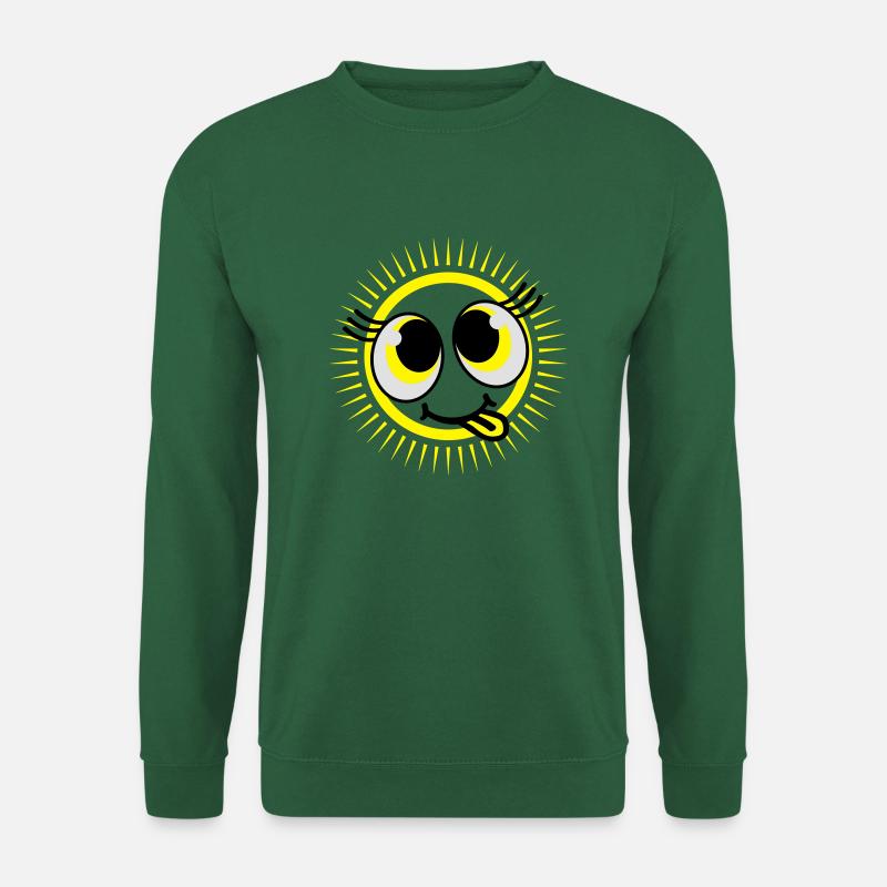 sun_smiley_cute_pi3 - Unisex Pullover - Grün