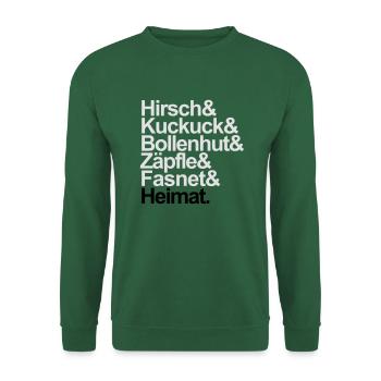 Heimat-Shirt Schwarzwald - Unisex Pullover - Grün - Vorne