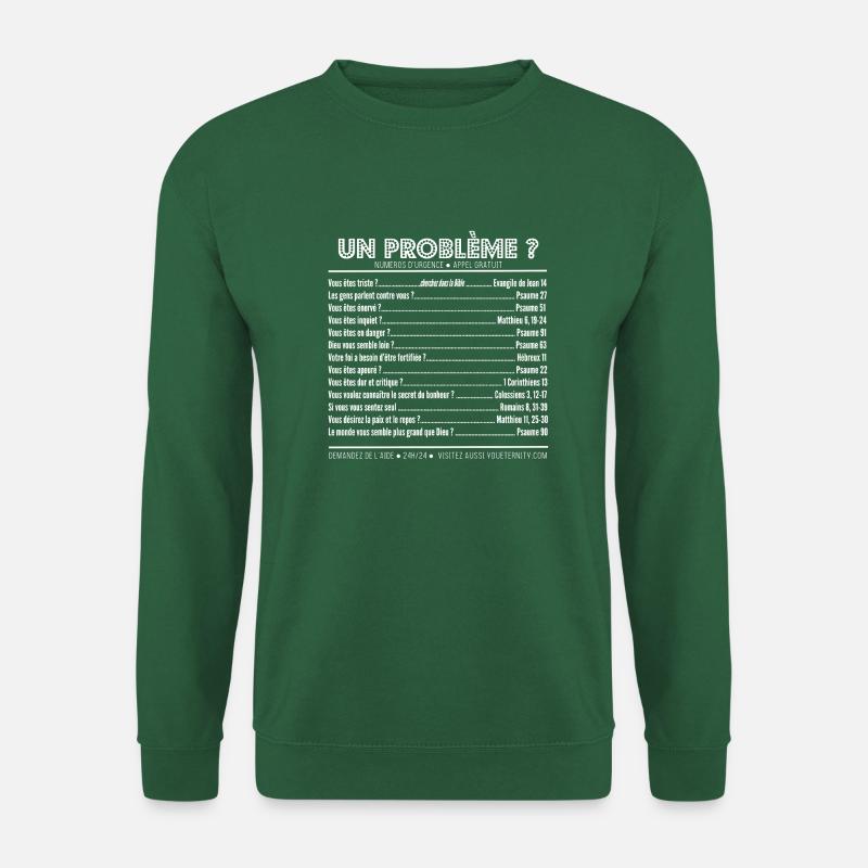 A problem ? - Unisex Sweatshirt - green