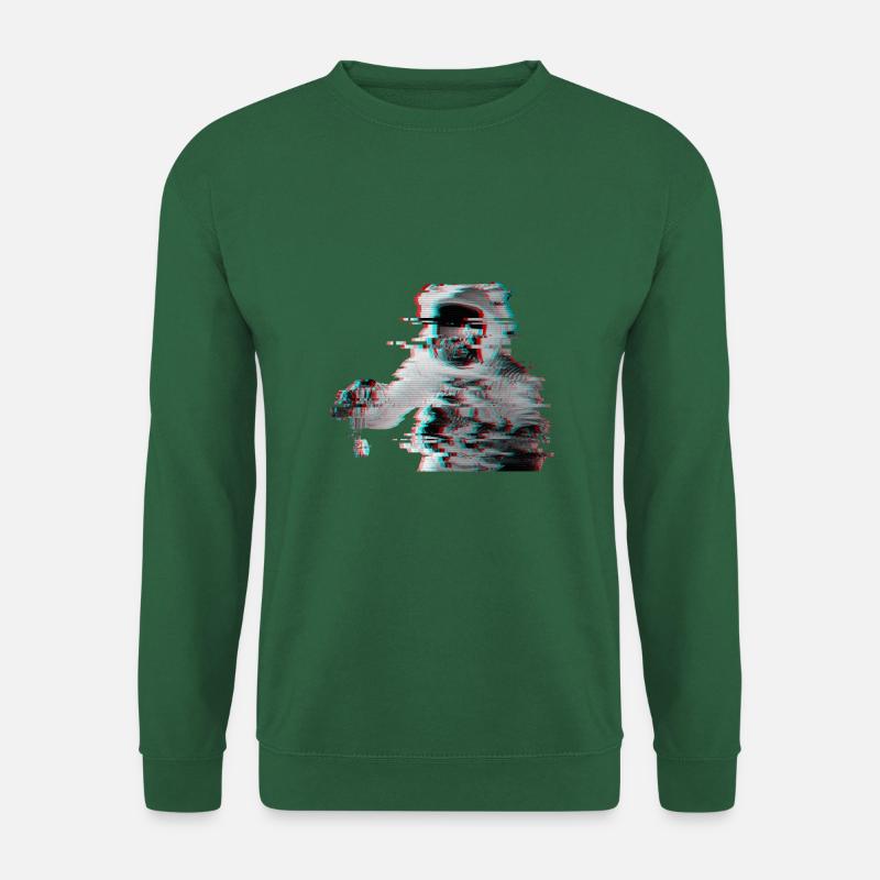 Glitch Astronaut - Unisex Pullover - Grün