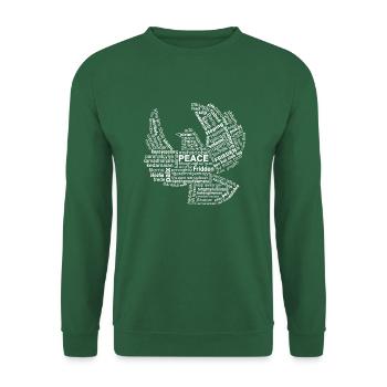 Frieden - Unisex Pullover - Grün - Vorne