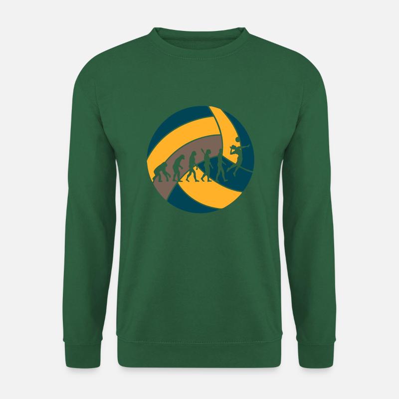 Volleyball evolution Ball Geschenk Spieler - Unisex Pullover - Grün