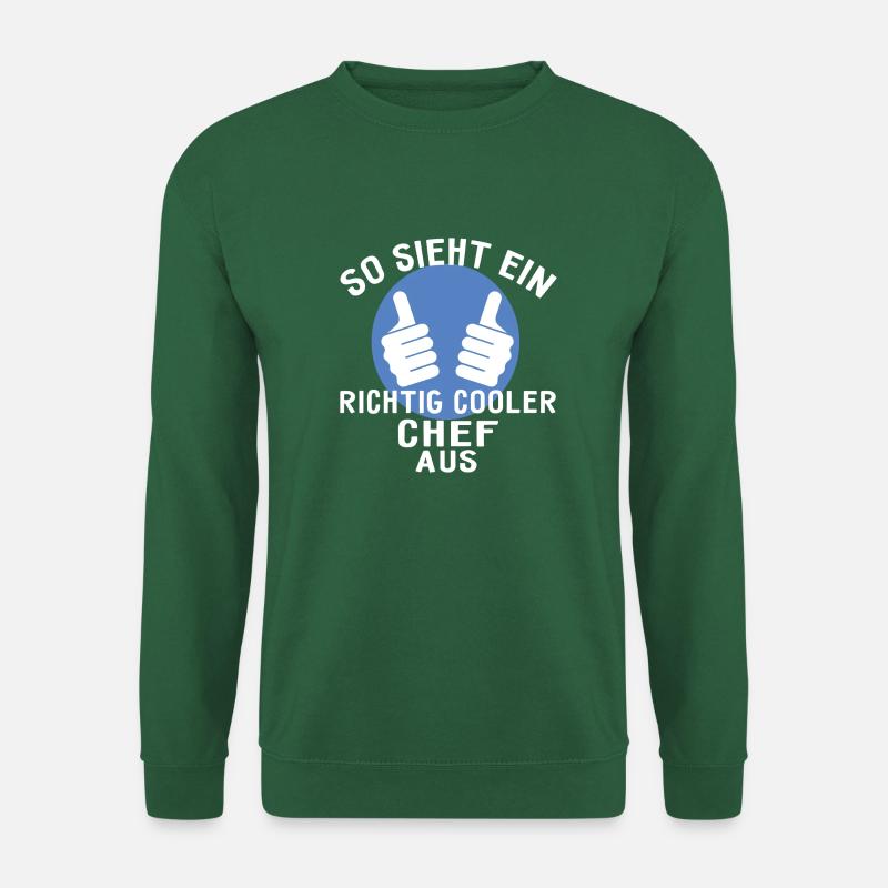 Cooler chef Geschenk Arbeit Humor - Unisex Pullover - Grün