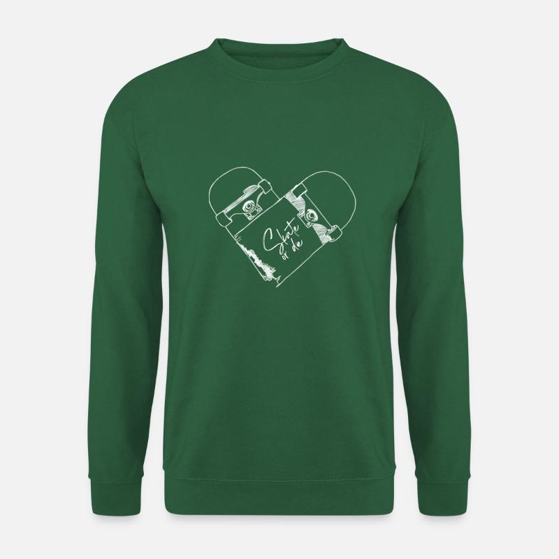 kaputtes Skateboard - skate or die - Unisex Pullover - Grün