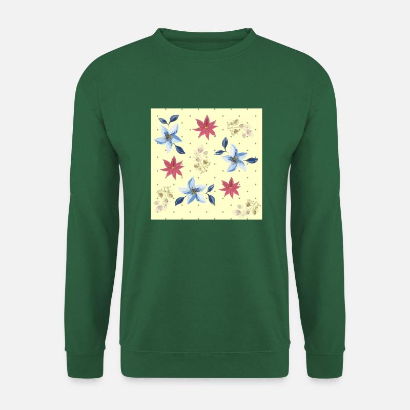 Blumen - Unisex Pullover - Grün