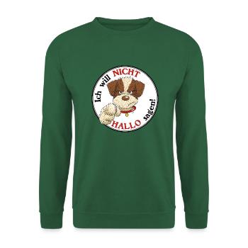 Hallo1 1 - Unisex Pullover - Grün - Vorne