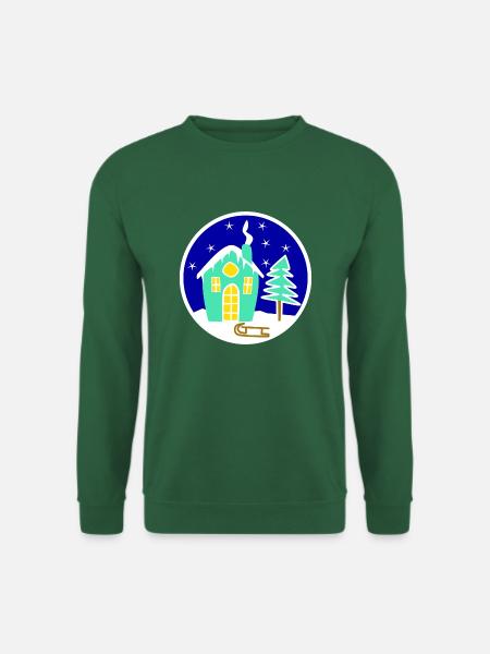 Winterlandschaft - Unisex Pullover - Grün
